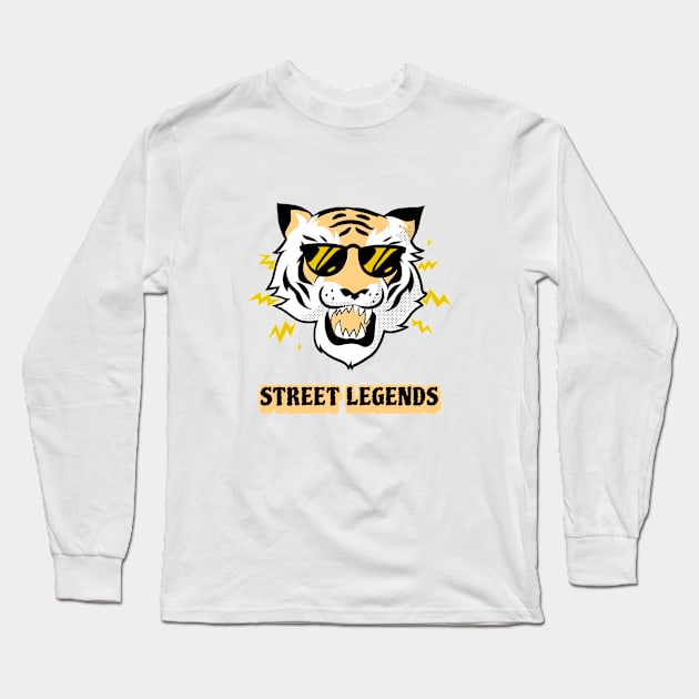 Street Legends Long Sleeve T-Shirt by Mad Art